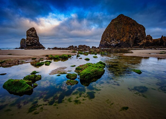 Haystack Rock Greeting Card featuring the photograph Cannon Beach by Rick Berk