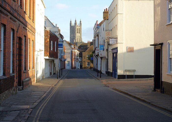 Cities Greeting Card featuring the photograph Canterbury On Boxing Day Morning by Richard Denyer