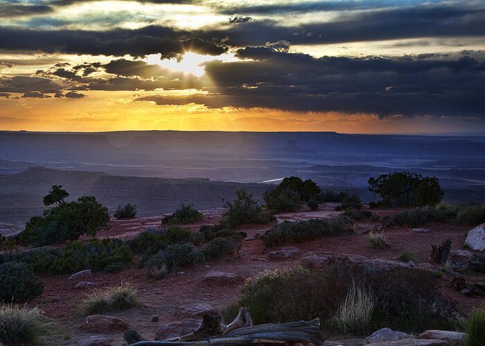 Utah Greeting Card featuring the photograph Canyonlands Sunset by James Garrison