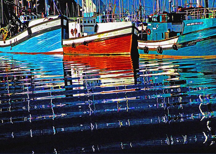 Fishing Boats Greeting Card featuring the photograph Cape Harbour by Dennis Cox
