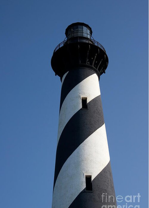 Cape Hatteras Greeting Card featuring the photograph Cape Hatteras Tower Top by Jill Lang