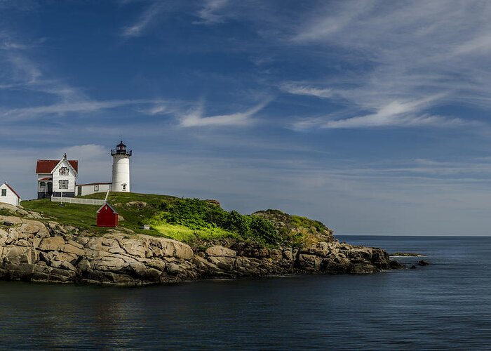 Maine Greeting Card featuring the photograph Cape Neddick Lighthouse by Rick Mosher