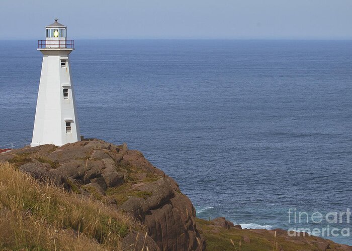 Lighthouse Greeting Card featuring the photograph Cape Spear by Eunice Gibb