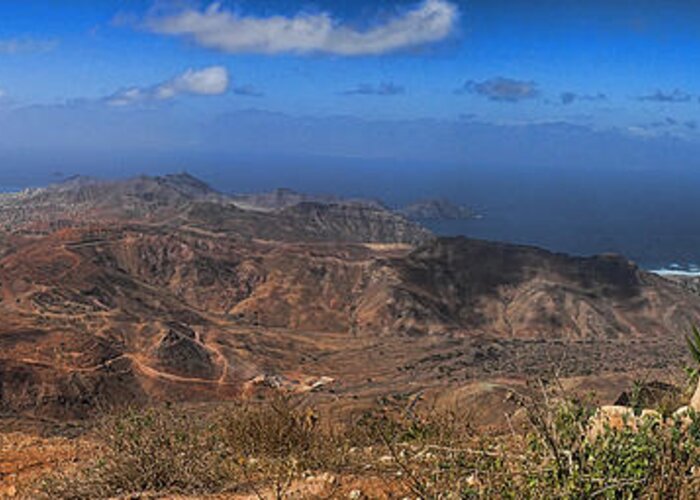 Pano Greeting Card featuring the photograph Cape Verde Panorama by David Smith