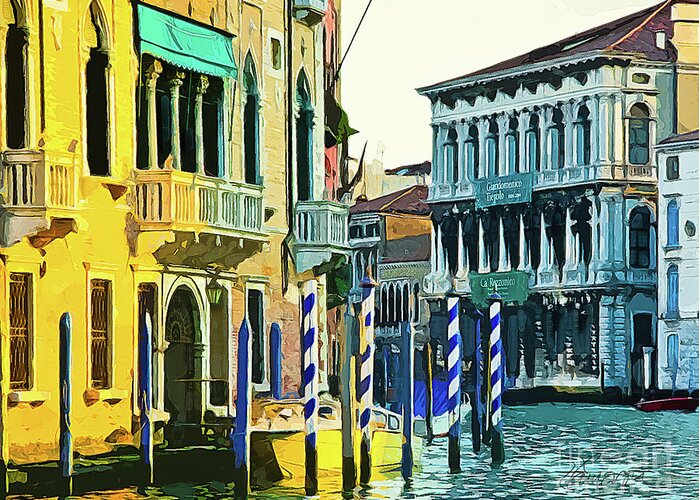Venice Greeting Card featuring the photograph Ca'Rezzonico Museum by Tom Cameron