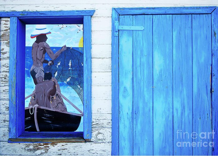 Caribbean Greeting Card featuring the photograph Caribbean Blues by Bob Christopher
