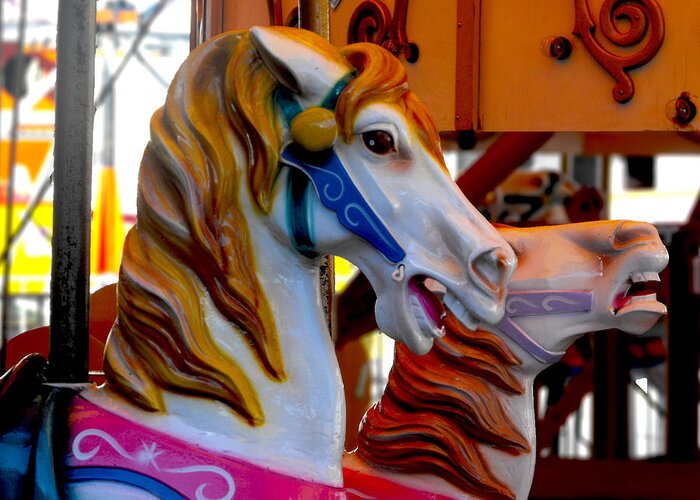 Carnival Greeting Card featuring the photograph Carnival by Kristie Bonnewell