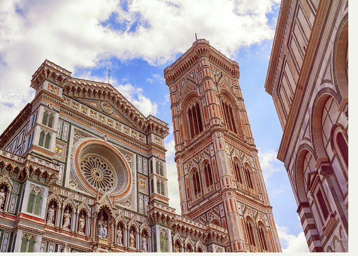 Florence Greeting Card featuring the photograph Cathedral Santa Maria del Fiore, Duomo, in Florence, Tuscany, It by Elenarts - Elena Duvernay photo