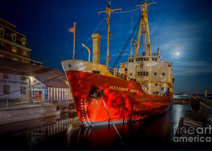 Alexander Henry Greeting Card featuring the photograph CCGS Alexander Henry by Roger Monahan