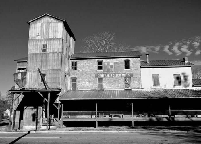  Greeting Card featuring the photograph Central Roller Mill by Rodney Lee Williams