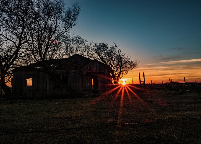 Sunrise Greeting Card featuring the photograph Central Texas Sunrise by Jerry Connally