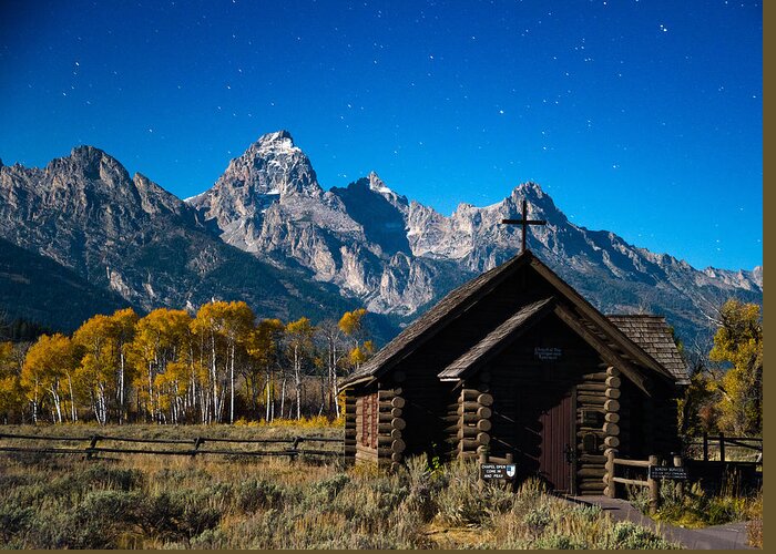 Tetons Greeting Card featuring the photograph Chapel of Transfiguration by Darren White