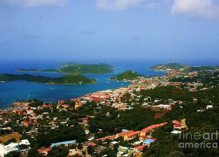 Photo For Sale Greeting Card featuring the photograph Charlotte Amalie by Robert Wilder Jr