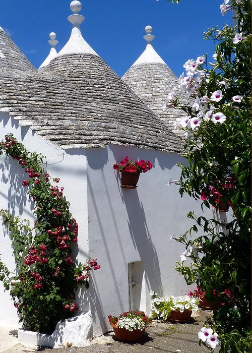 Alberobello Greeting Card featuring the photograph Charming Trulli by Carla Parris
