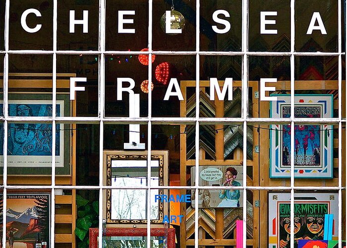 Philadelphia Facades Greeting Card featuring the photograph Chelsea Frame by Ira Shander