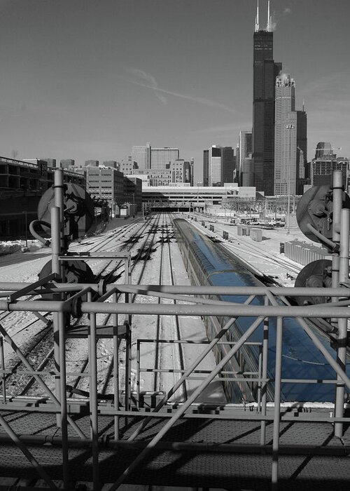 Chicago Amtrak Greeting Card featuring the photograph Chicago Amtrak by Dylan Punke