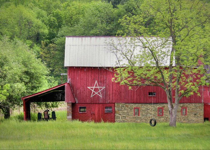 Barn Greeting Card featuring the photograph Childhood Memories by Lori Deiter
