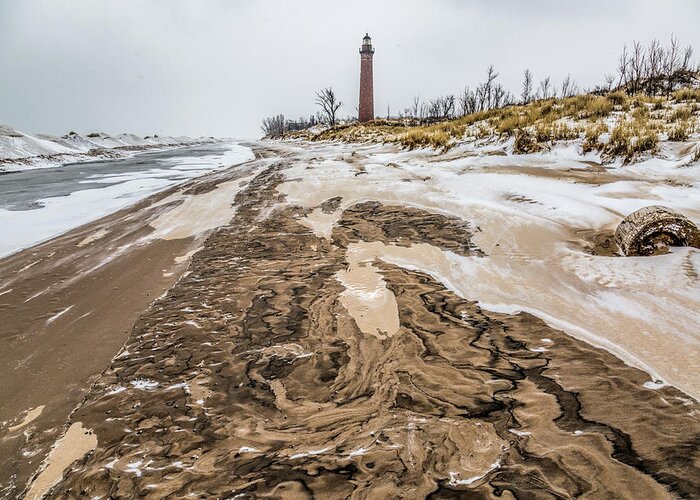 Lighthouse Greeting Card featuring the photograph Chocolate Swirl by Joe Holley