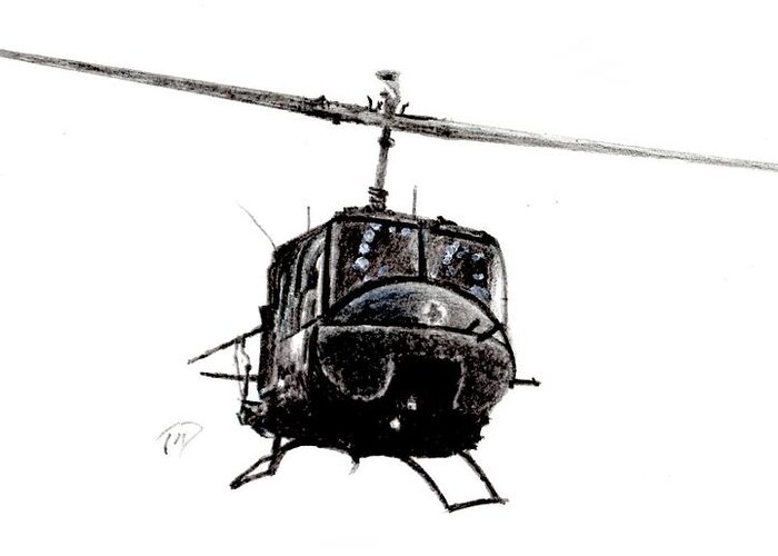 Chopper Greeting Card featuring the painting Chopper by Joe Dagher