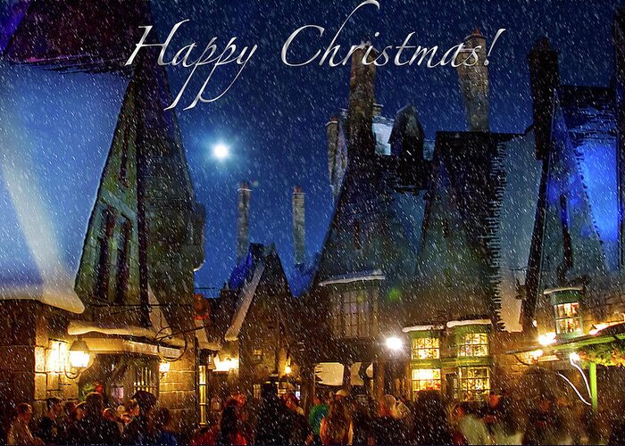 Harry Potter Greeting Card featuring the photograph Christmas at Hogsmeade by Mark Andrew Thomas