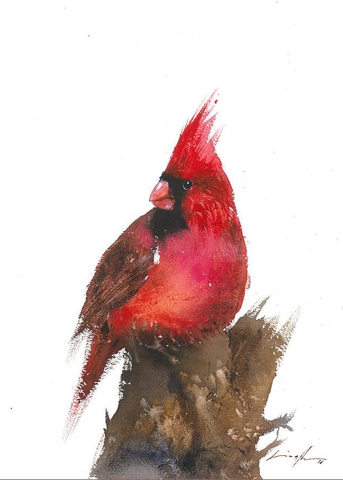 Christmas Bird Red Cardinal Greeting Card For Sale By Nitin Singh