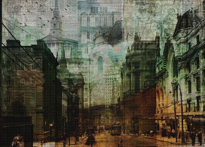 Architecture Greeting Card featuring the photograph City Rising by Nicky Jameson