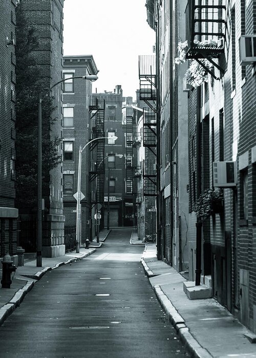 Boston Greeting Card featuring the photograph City street by Jason Hughes