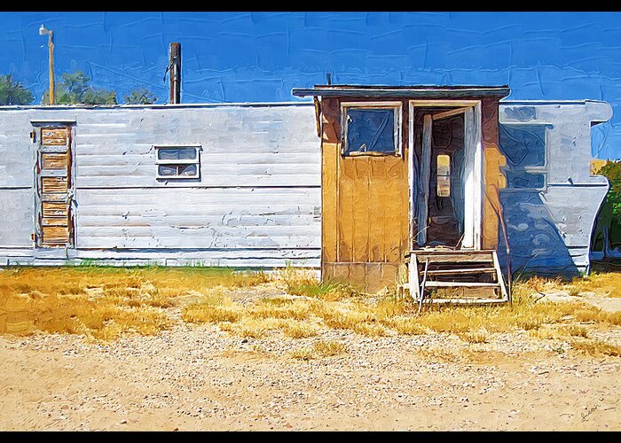 Window Greeting Card featuring the photograph Classic Trailer by Susan Kinney