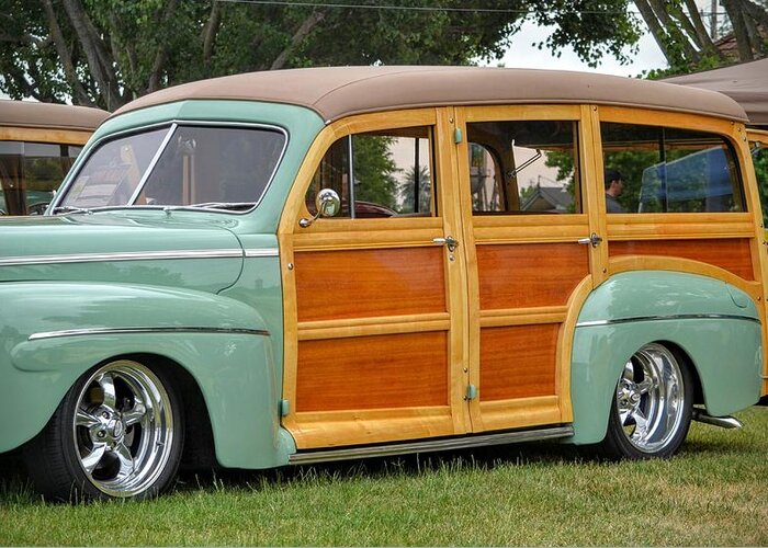 Car Greeting Card featuring the photograph Classic Woodie by Dean Ferreira