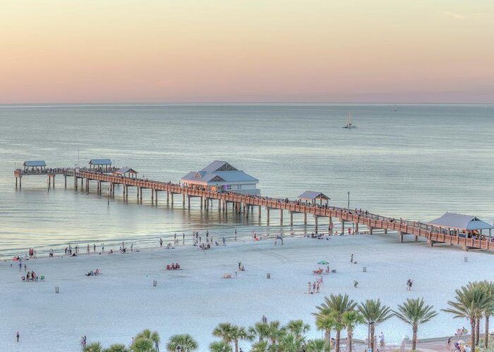 Florida Greeting Card featuring the photograph Clearwater Beach by Paul Schultz