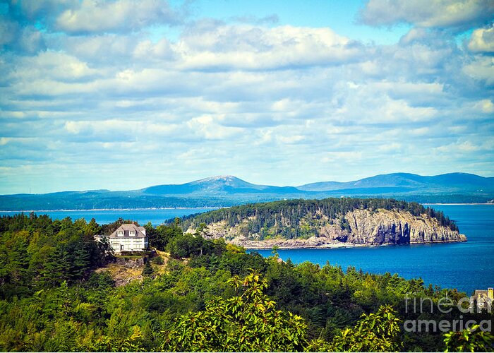 Maine Greeting Card featuring the photograph Clouds over Acadia by Anna Serebryanik