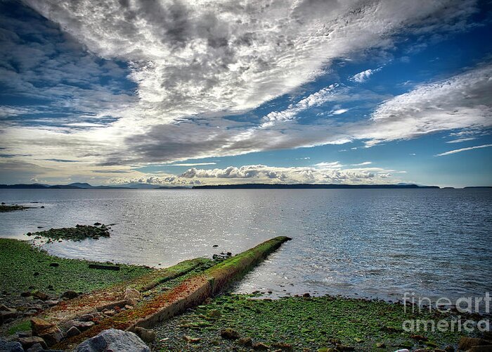 Clouds Greeting Card featuring the photograph Clouds Over The Bay by Barry Weiss