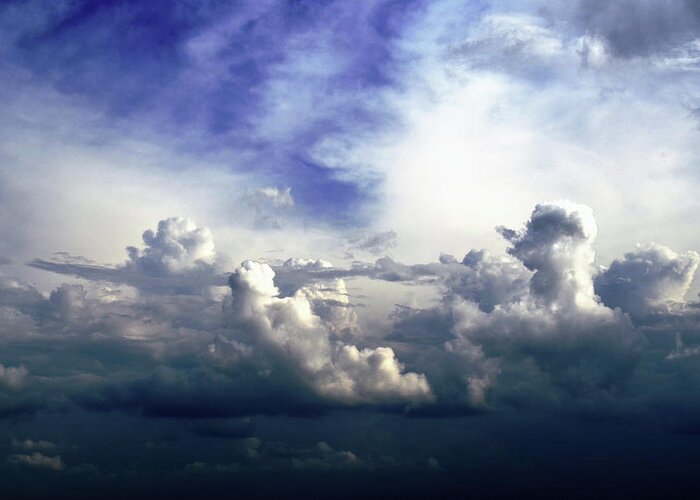 Cloudscape Fourteen Greeting Card featuring the photograph Cloudscape Fourteen by Tom Druin