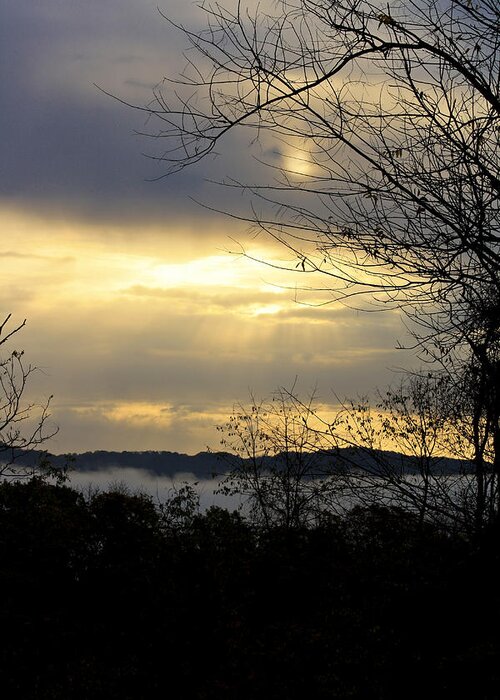 Sunrise Greeting Card featuring the photograph Cloudy Sunrise 2 by Teresa Mucha