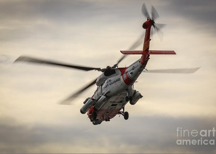 Sikorsky Mh-60t Jayhawk Greeting Card featuring the photograph Coast Guard MH-60T Jayhawk by Jason Ludwig Photography