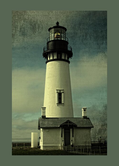 Yaquina Head Lighthouse Greeting Card featuring the photograph Coastal Breeze At Yaquina Head by Thom Zehrfeld