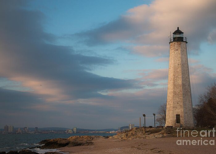 Lighthouse Greeting Card featuring the photograph Coastal CT by JCV Freelance Photography LLC
