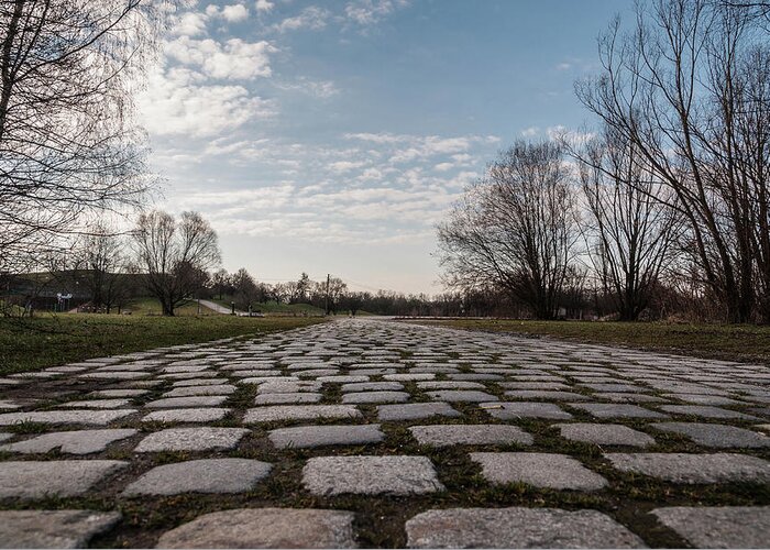 Cobble-stones Greeting Card featuring the photograph Cobble-stones by Sergey Simanovsky
