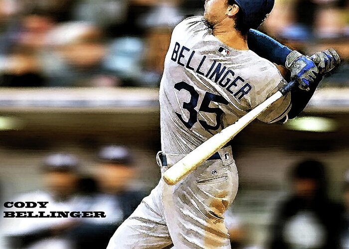Cody Bellinger, Los Angeles Dodgers Greeting Card