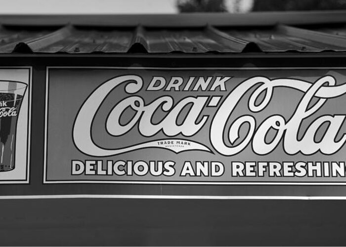Coke Greeting Card featuring the photograph Coke sign work 7 by David Lee Thompson