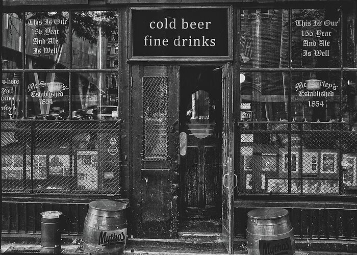 Shop Greeting Card featuring the photograph Cold Beer And Fine Drinks by Mountain Dreams