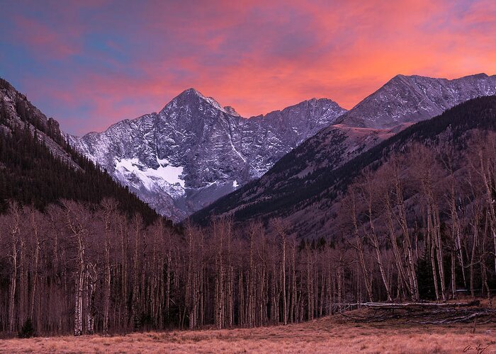 Blanca Greeting Card featuring the photograph Colorado 14ers Blanca and Ellingwood by Aaron Spong