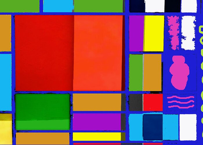 Abstract Greeting Card featuring the photograph Colorful boxes by Ricardo Dominguez