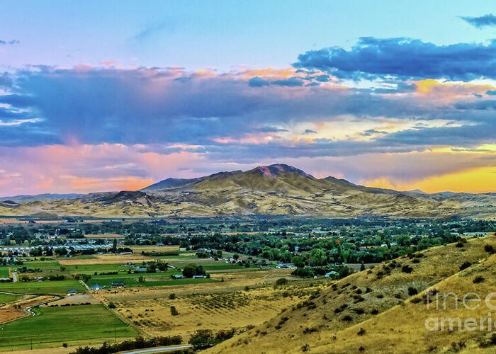 Gem County Greeting Card featuring the photograph Colorful Valley by Robert Bales