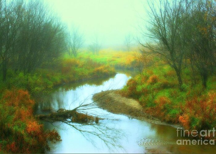 River Greeting Card featuring the photograph Colors of Fall by Julie Lueders 