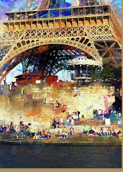 Paris Greeting Card featuring the photograph Colors of Paris in the Summer by John Rivera