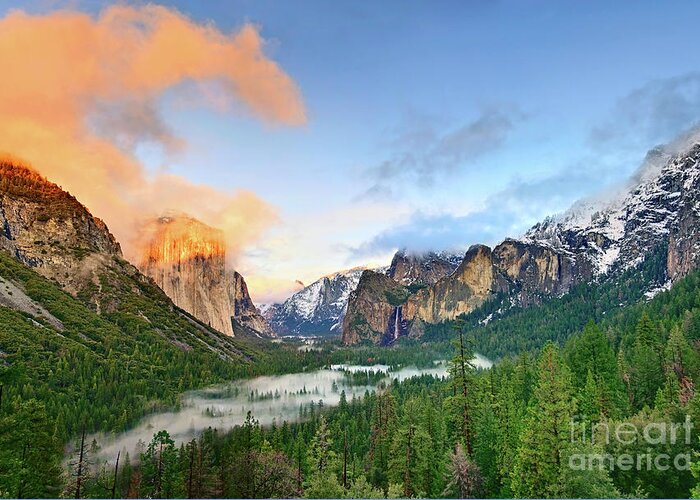 Yosemite Greeting Card featuring the photograph Colors of Yosemite by Jamie Pham