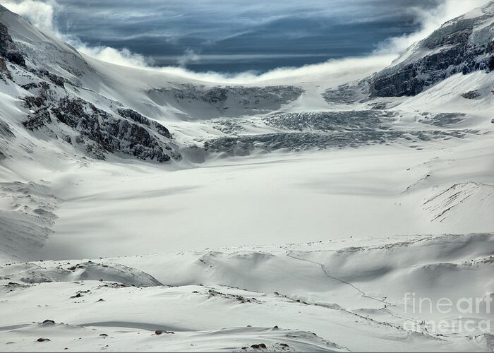 Columbia Icefield Greeting Card featuring the photograph Columbia Icefield Winter Paradise by Adam Jewell