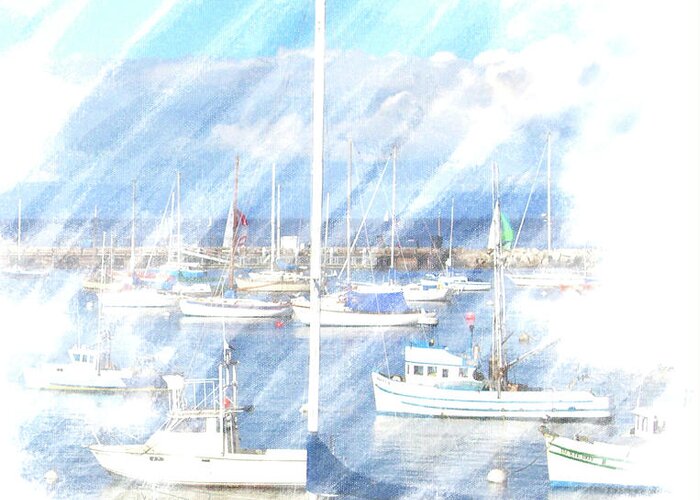 Sketch Greeting Card featuring the photograph Come Sail With Me by Barbara MacPhail
