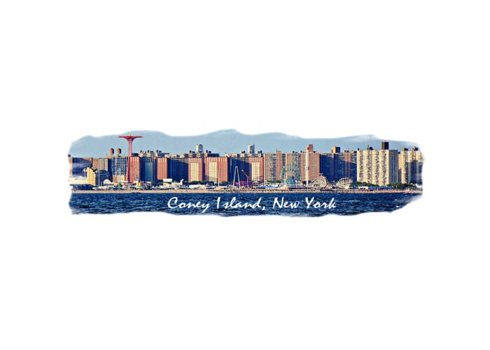 Coney Island Greeting Card featuring the photograph Coney Island NY by Lilliana Mendez